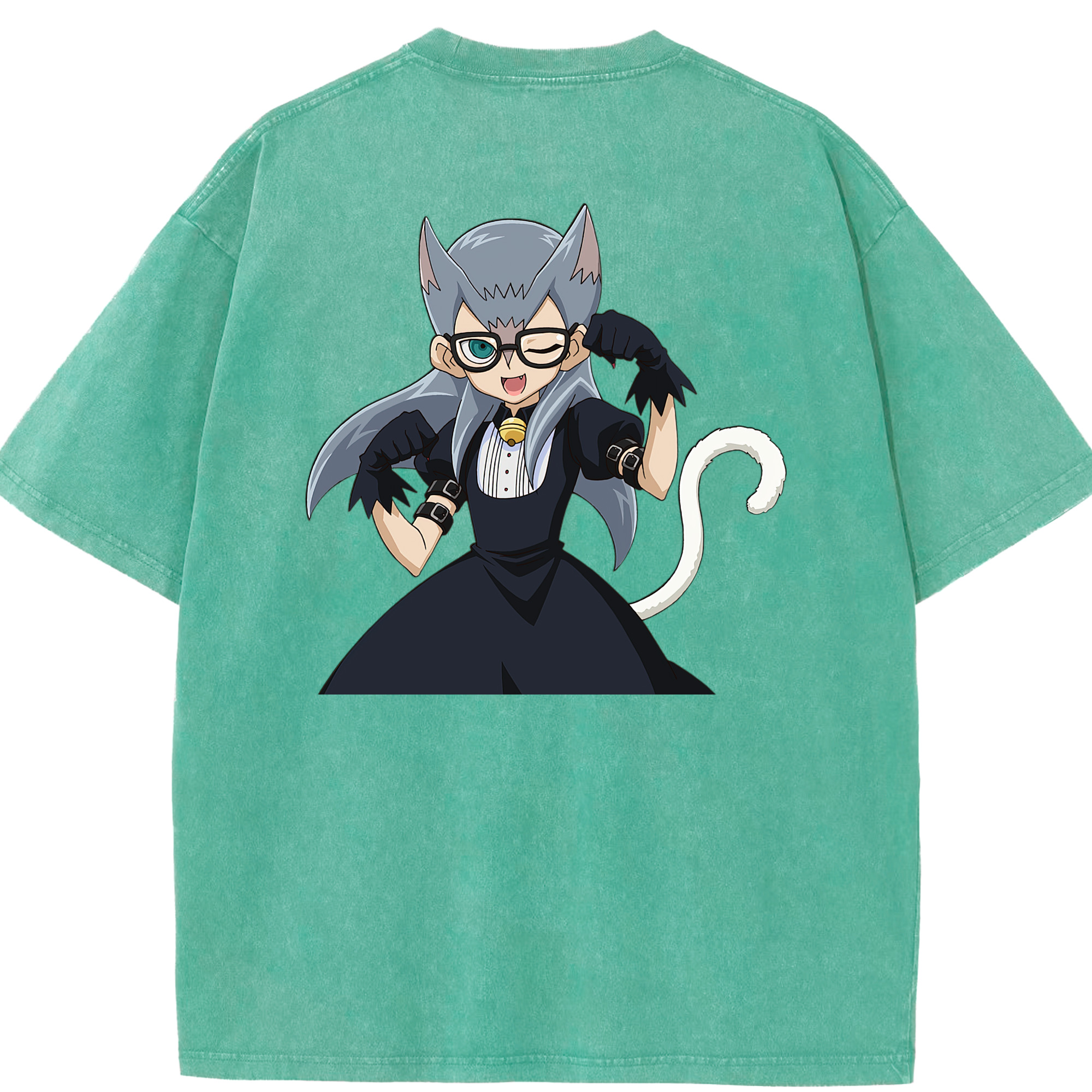（画像用） 遊☆戯☆王 Yu-Gi-Oh! 綿100% ヴィンテージ風 半袖Tシャツ（背面プリント）
